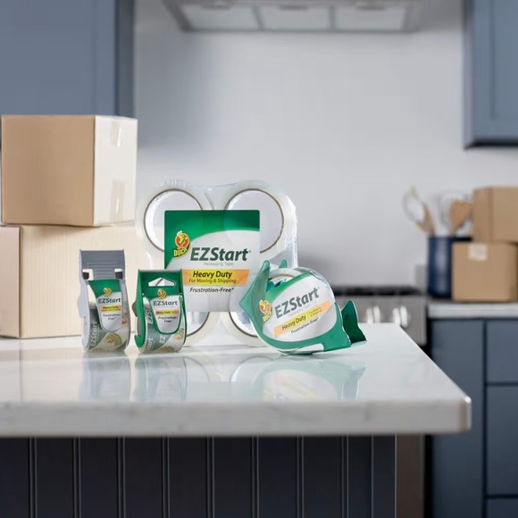 ✂️ E Z Start Packaging 3 Tape Bundle 1.8” x 55 yrds Brand New - Picture 5 of 5